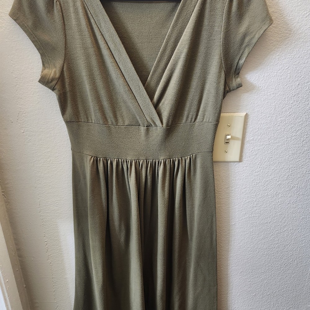 Ruby Rox Sage Green Midi Dress